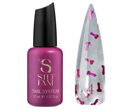 Изображение  Top for gel polish Steffani Top Erotic No.4, 17 ml, Volume (ml, g): 17, Color No.: 4