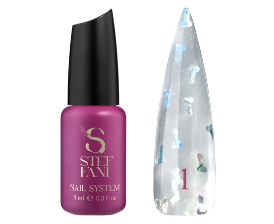 Изображение  Top for gel polish Steffani Top Erotic No.1, 9 ml, Volume (ml, g): 9, Color No.: 1