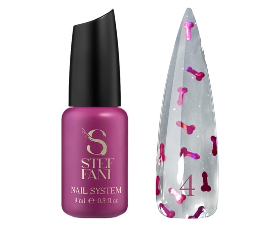 Изображение  Top for gel polish Steffani Top Erotic No.4, 9 ml, Volume (ml, g): 9, Color No.: 4