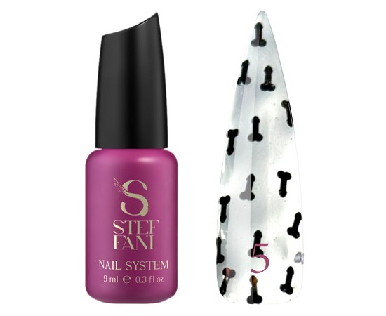 Изображение  Top for gel polish Steffani Top Erotic No.5, 9 ml, Volume (ml, g): 9, Color No.: 5