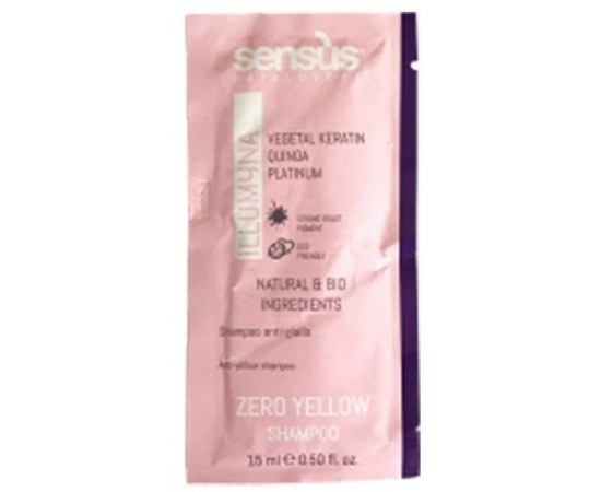 Изображение  Shampoo against yellow hair Sens.ùs Zero Yellow Shampoo, 15 ml, Volume (ml, g): 15