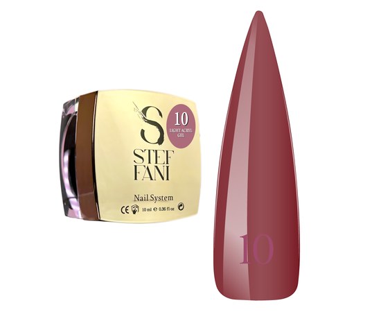 Изображение  Liquid modelling nail gel Steffani Light Acryl Gel No.10, 10 ml, Volume (ml, g): 10, Color No.: 10