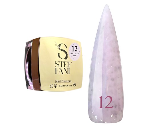 Изображение  Liquid modelling nail gel Steffani Light Acryl Gel No.12, 10 ml, Volume (ml, g): 10, Color No.: 12