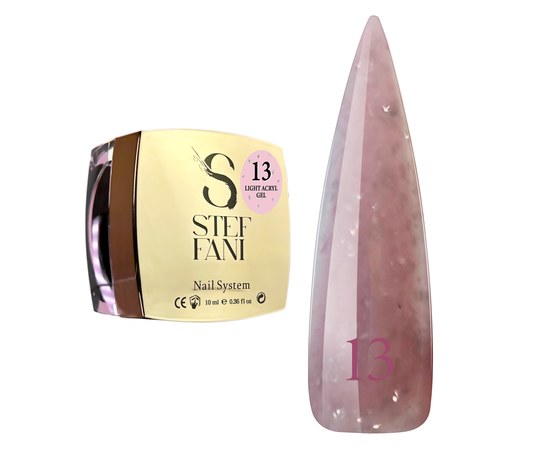 Изображение  Liquid modelling nail gel Steffani Light Acryl Gel No.13, 10 ml, Volume (ml, g): 10, Color No.: 13