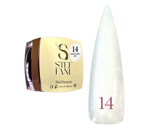 Изображение  Liquid modelling nail gel Steffani Light Acryl Gel No.14, 10 ml, Volume (ml, g): 10, Color No.: 14