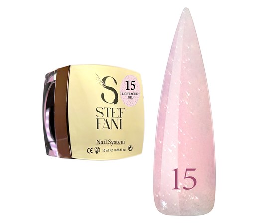 Изображение  Liquid modelling nail gel Steffani Light Acryl Gel No.15, 10 ml, Volume (ml, g): 10, Color No.: 15