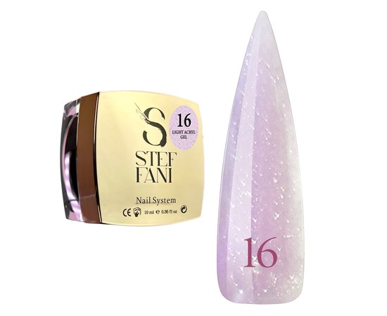 Изображение  Жидкий моделирующий гель для ногтей Steffani Light Acryl Gel №16, 10 мл, Объем (мл, г): 10, Цвет №: 16