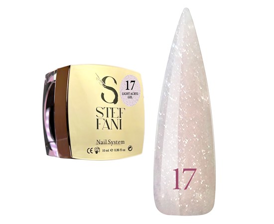 Изображение  Liquid modelling nail gel Steffani Light Acryl Gel No.17, 10 ml, Volume (ml, g): 10, Color No.: 17