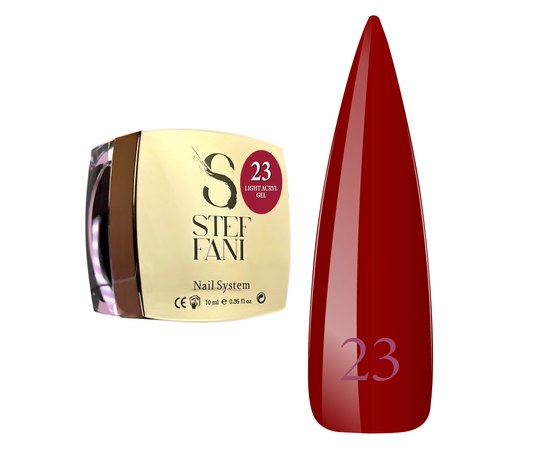 Изображение  Liquid modelling nail gel Steffani Light Acryl Gel No.23, 10 ml, Volume (ml, g): 10, Color No.: 23