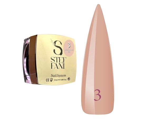 Изображение  Liquid modelling nail gel Steffani Light Acryl Gel No.03, 10 ml, Volume (ml, g): 10, Color No.: 3