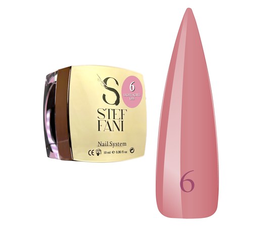 Изображение  Liquid modelling nail gel Steffani Light Acryl Gel No.06, 10 ml, Volume (ml, g): 10, Color No.: 6