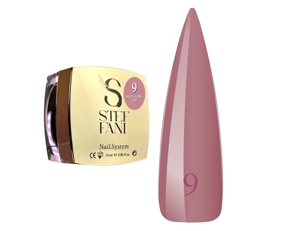 Изображение  Liquid modelling nail gel Steffani Light Acryl Gel No.09, 10 ml, Volume (ml, g): 10, Color No.: 9