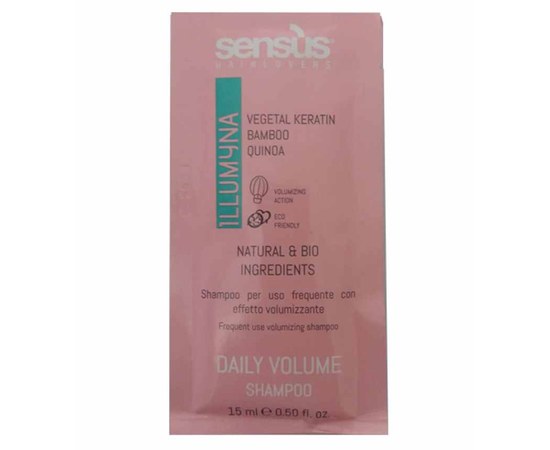 Изображение  Шампунь для объема волос Sens.ùs Daily Volume Shampoo, 15 мл, Объем (мл, г): 15