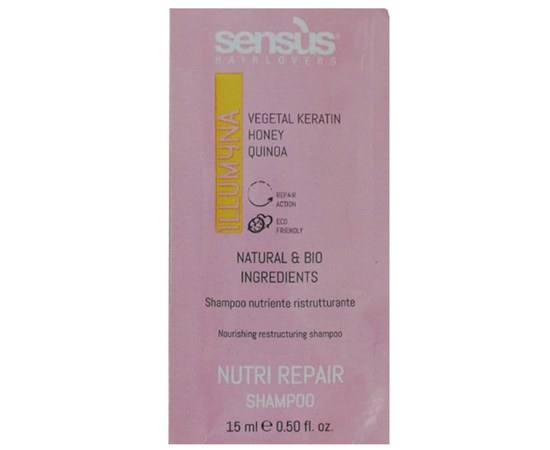 Изображение  Hair restoration shampoo Sens.ùs Nutri Repair Shampoo, 15 ml , Volume (ml, g): 15