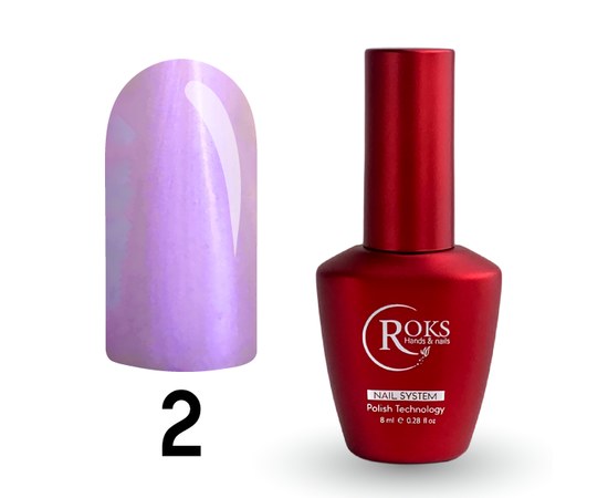 Изображение  Top for gel polish pearlescent Roks Top Pearl No.02 Purple Pearl, 8 ml, Volume (ml, g): 8, Color No.: 2