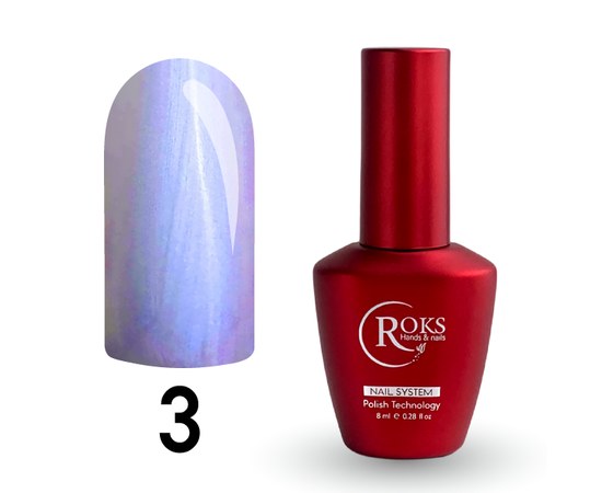 Изображение  Top for gel polish pearlescent Roks Top Pearl No.03 Blue Pearl, 8 ml, Volume (ml, g): 8, Color No.: 3