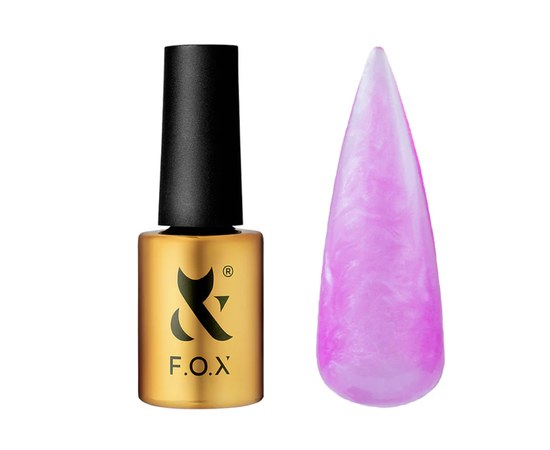 Изображение  Gel polish for nails with pearl effect F.O.X Aurora No.003, 7 ml, Volume (ml, g): 7, Color No.: 3