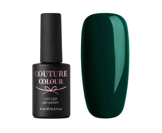 Изображение  Gel polish Couture Color №192 dark emerald, 9 ml, Color: 192