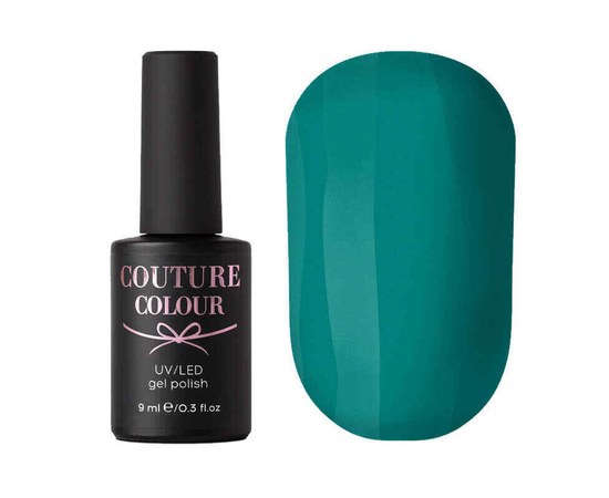 Изображение  Gel polish Couture Colour LE AW 44 emerald-turquoise, 9 ml, Volume (ml, g): 9, Color No.: LE44