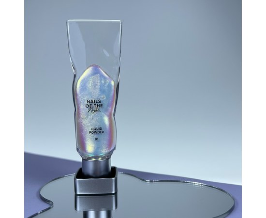 Зображення 2 Рідка втирка Nails of the Day Liquid powder 01 з переливом від зеленого до фіолетового, 5 г