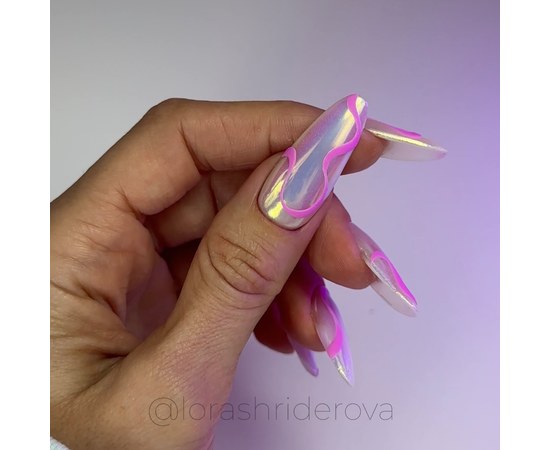 Зображення 6 Рідка втирка Nails of the Day Liquid powder 01 з переливом від зеленого до фіолетового, 5 г