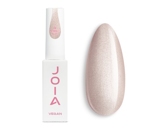 Изображение  Camouflage base JOIA vegan Magic Cat Base №04 Sparkle nude, 8 ml, Volume (ml, g): 8, Color No.: 4