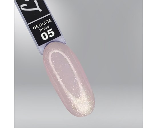 Изображение  LUXTON Neglige Base camouflage base №005 pale pink with shimmer, 30 ml, Volume (ml, g): 30, Color No.: 5