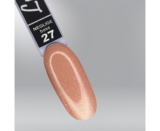 Изображение  LUXTON Neglige Base camouflage base №027 caramel with shimmer, 30 ml, Volume (ml, g): 30, Color No.: 27