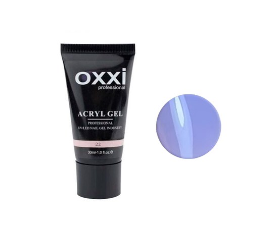 Зображення  Акрил-гель Oxxi Professional Asryl Gel №022, 30 мл, Об'єм (мл, г): 30, Цвет №: 022