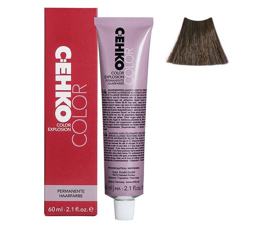 Изображение  Permanent cream hair dye C:EHKO Color Explosion 6/73 dark blond brown-golden, 60 ml, Volume (ml, g): 60, Color No.: 6/73 темный блондин коричнево-золотистый