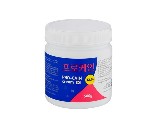 Изображение  Anesthetic cream for cosmetic procedures PRO-CAIN 12.5%, 500 g