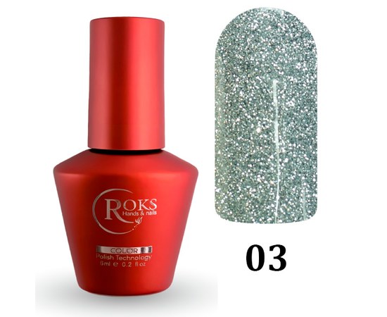 Изображение  Roks Gel Polish Color Night Stars No.03, 6 ml, Volume (ml, g): 6, Color No.: 3