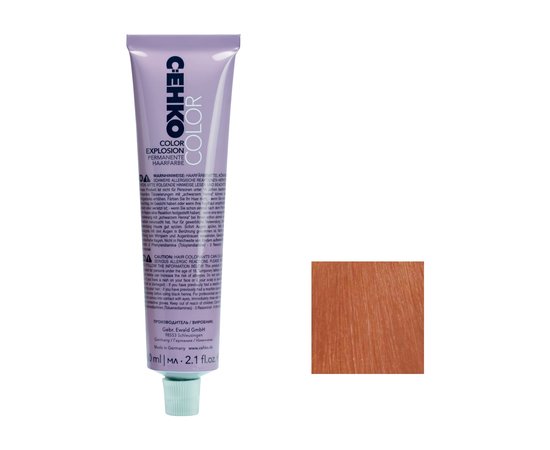 Изображение  Permanent cream hair dye C:EHKO Color Explosion 8/43 copper-golden blonde, 60 ml , Volume (ml, g): 60, Color No.: 8/43 медно-золотистый блондин