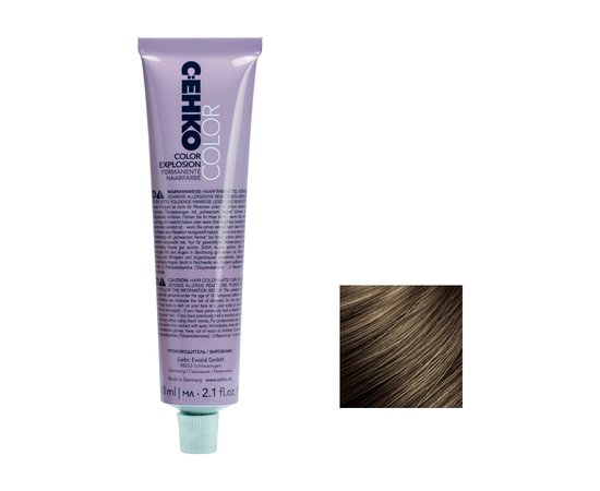 Изображение  Permanent cream hair dye C:EHKO Color Explosion 7/72 medium blonde brown-ash, 60 ml, Volume (ml, g): 60, Color No.: 7/72 средний блондин коричнево-пепельный