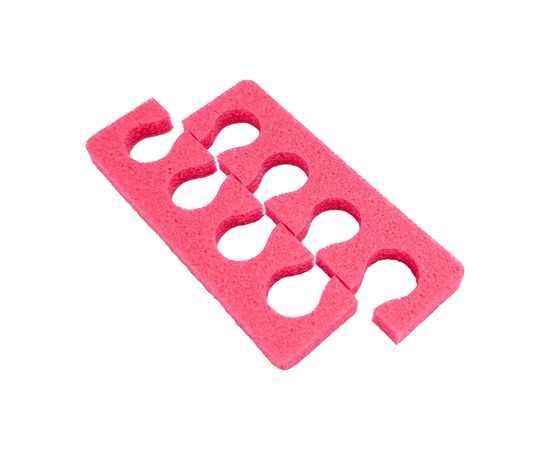 Изображение  Spacers for pedicure foam rubber soft raspberry, 1 pair