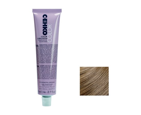 Изображение  Permanent cream hair dye C:EHKO Color Explosion 9/72 very light blonde brown-ash, 60 ml, Volume (ml, g): 60, Color No.: 9/72 очень светлый блондин коричнево-пепельный