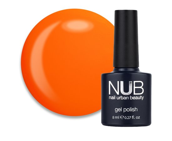 Зображення  Гель-лак NUB Gel Polish №263 Coral Crush соковитий помаранчевий, 8 мл, Об'єм (мл, г): 8, Цвет №: 263