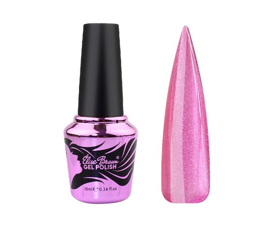 Изображение  Nail Gel Polish Elise Braun Korean Cat No.04 Pink Berry, 10 ml, Volume (ml, g): 10, Color No.: 4