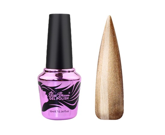 Изображение  Nail Gel Polish Elise Braun Diamond Cat No.03 Bronze, 10 ml, Volume (ml, g): 10, Color No.: 3