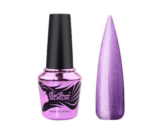 Изображение  Nail Gel Polish Elise Braun Diamond Cat No.04 L:ilac-violet, 10 ml, Volume (ml, g): 10, Color No.: 4