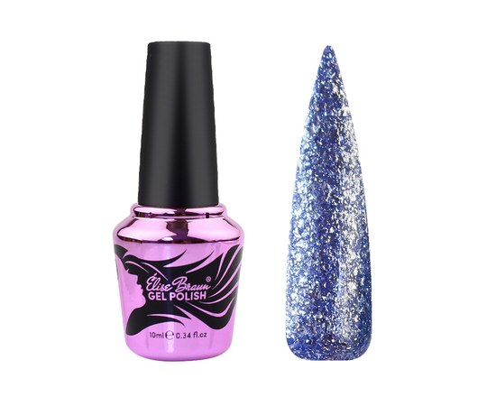 Изображение  Nail gel polish Elise Braun Platinum No.04, 10 ml, Volume (ml, g): 10, Color No.: 4