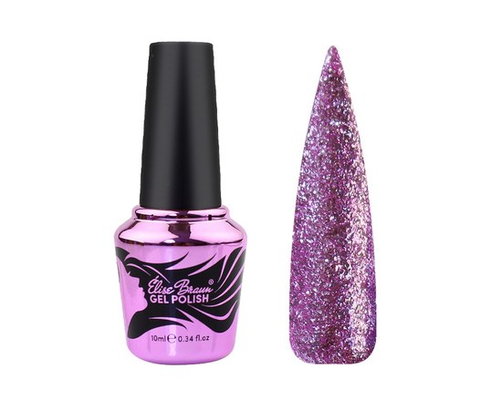 Изображение  Nail gel polish Elise Braun Platinum No.06, 10 ml, Volume (ml, g): 10, Color No.: 6