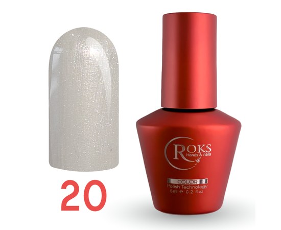 Зображення  Гель-лак для нігтів Roks Gel Polish Color №020, 6 мл, Об'єм (мл, г): 6, Колір: 020