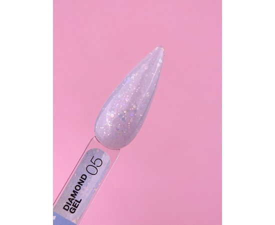 Изображение 2 Гель для наращивания ногтей с блестками LUNAMoon Diamond Gel №05, 15 мл, Объем (мл, г): 15, Вариант: 05