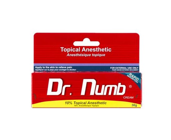 Зображення  Крем-анестетик для косметологічних процедур Dr.Numb (Epinephrine), 30 г