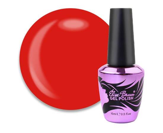 Изображение  Nail gel polish Elise Braun Red Butterfly, 15 ml                                                        