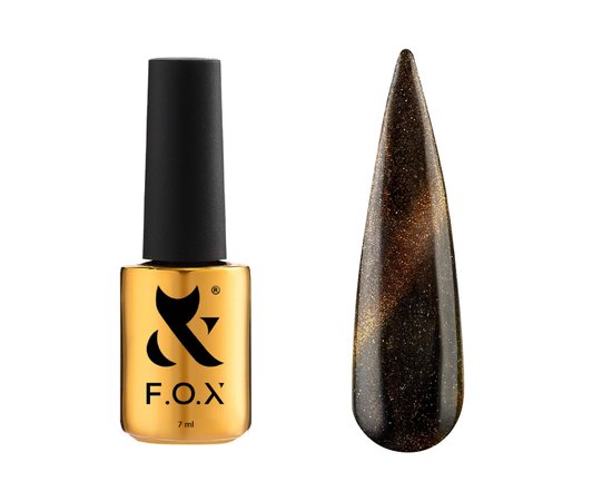 Изображение  Gel polish for nails F.O.X Cat Eye Galaxy No.001, 7 ml, Volume (ml, g): 7, Color No.: 1