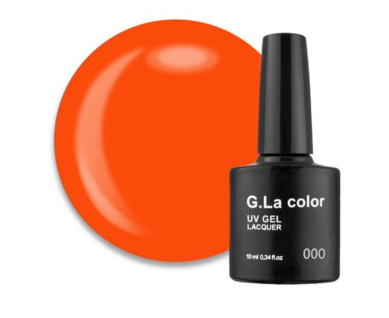 Изображение  G. La Color gel polish №208 orange neon, 10 ml, Volume (ml, g): 10, Color No.: 208