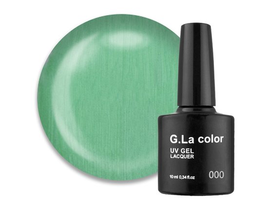 Изображение  G. La Color gel polish №214 light green with mother-of-pearl, 10 ml, Volume (ml, g): 10, Color No.: 214