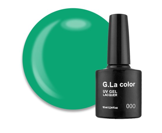 Зображення  Гель-лак G. La Color UV Gel Lacquer Luminous №225 молочний салатовий, 10 мл, Об'єм (мл, г): 10, Цвет №: 225